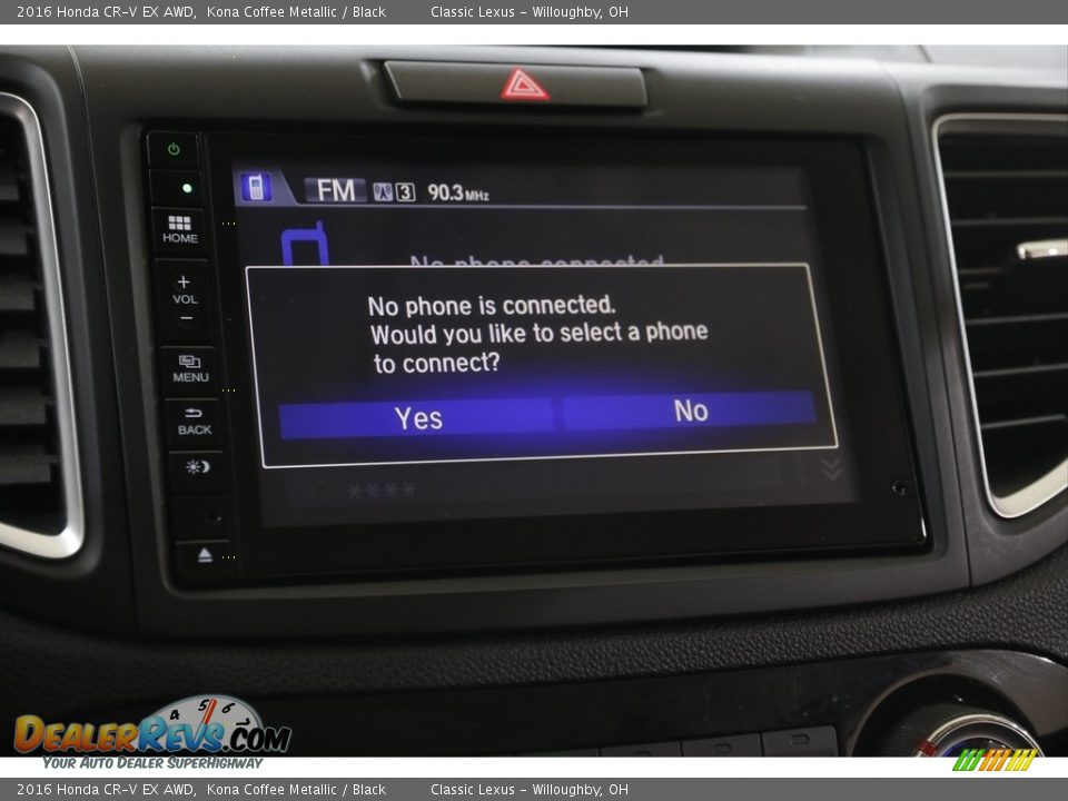 2016 Honda CR-V EX AWD Kona Coffee Metallic / Black Photo #14