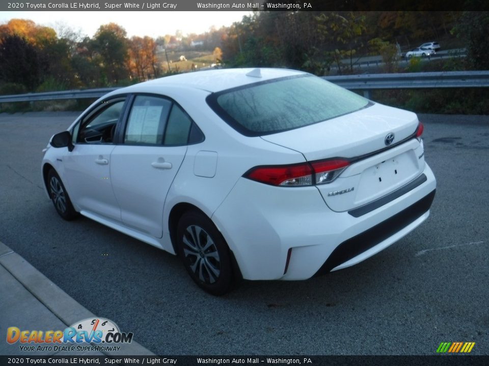 2020 Toyota Corolla LE Hybrid Super White / Light Gray Photo #14