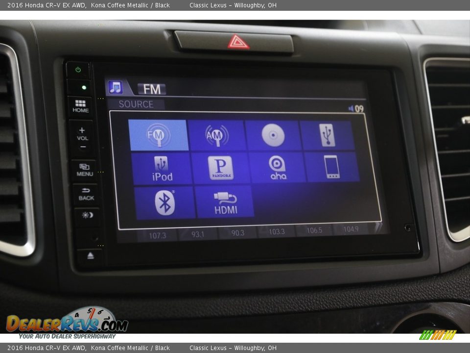 2016 Honda CR-V EX AWD Kona Coffee Metallic / Black Photo #15