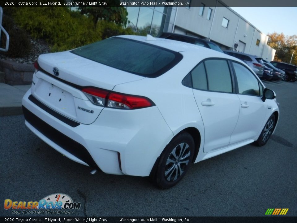 2020 Toyota Corolla LE Hybrid Super White / Light Gray Photo #16