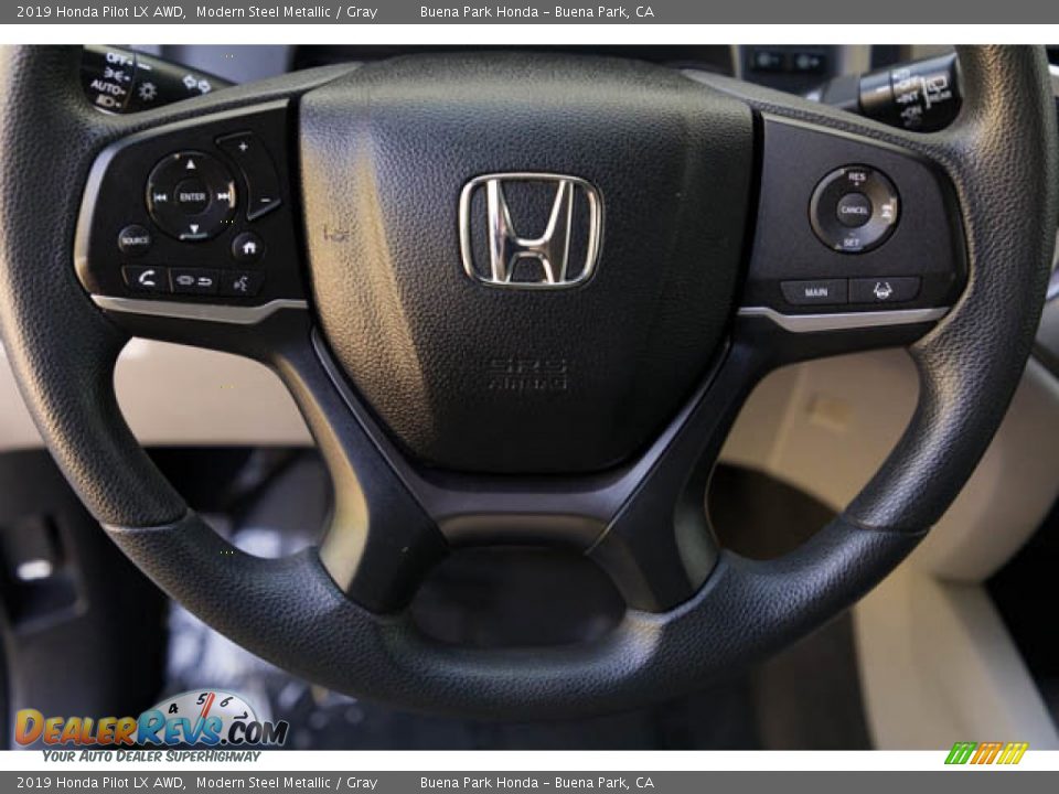 2019 Honda Pilot LX AWD Modern Steel Metallic / Gray Photo #13