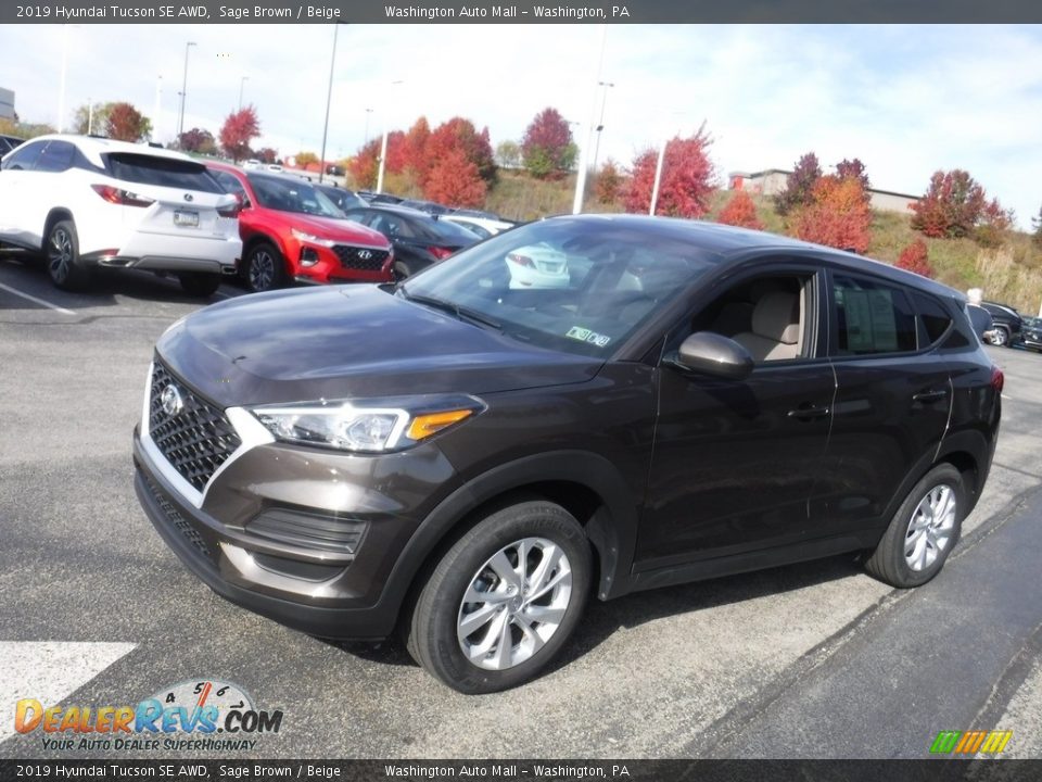 2019 Hyundai Tucson SE AWD Sage Brown / Beige Photo #5