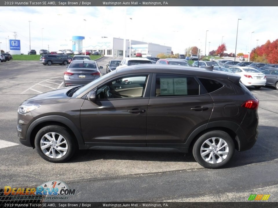 2019 Hyundai Tucson SE AWD Sage Brown / Beige Photo #6