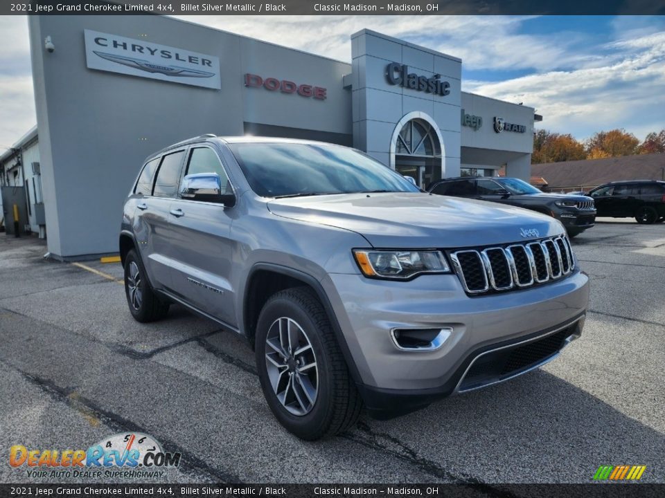 2021 Jeep Grand Cherokee Limited 4x4 Billet Silver Metallic / Black Photo #1