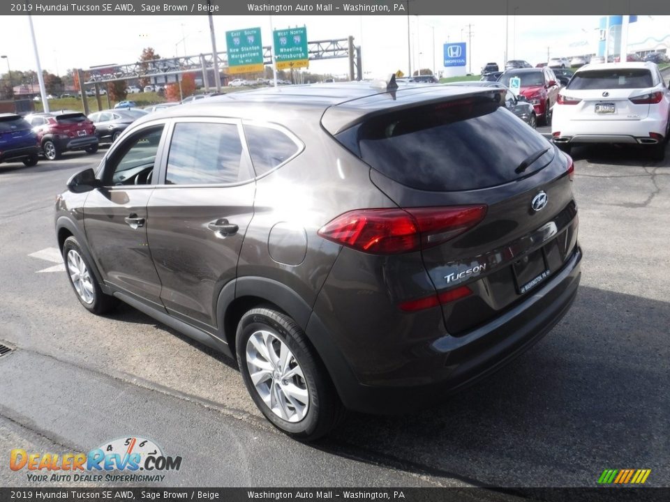 2019 Hyundai Tucson SE AWD Sage Brown / Beige Photo #7