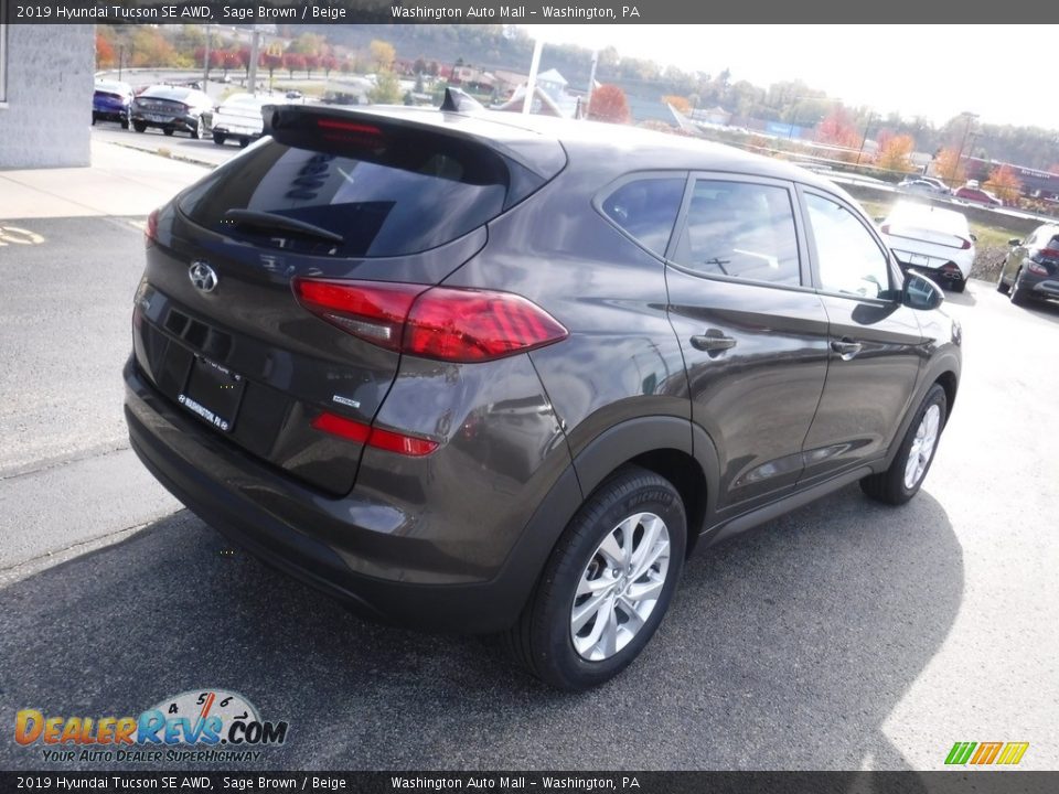 2019 Hyundai Tucson SE AWD Sage Brown / Beige Photo #9