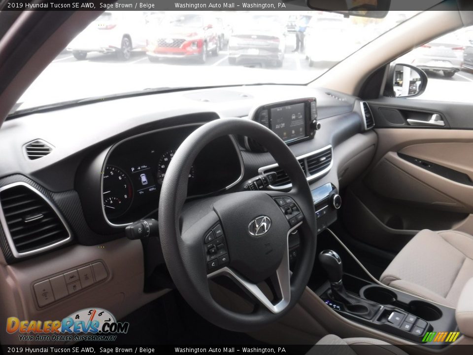 2019 Hyundai Tucson SE AWD Sage Brown / Beige Photo #12