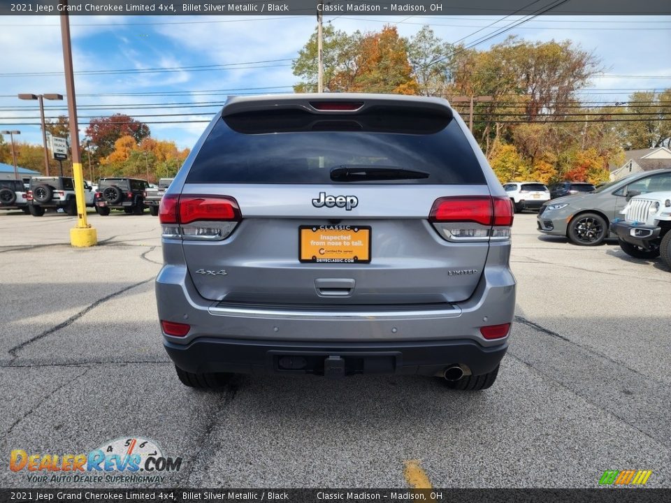 2021 Jeep Grand Cherokee Limited 4x4 Billet Silver Metallic / Black Photo #9