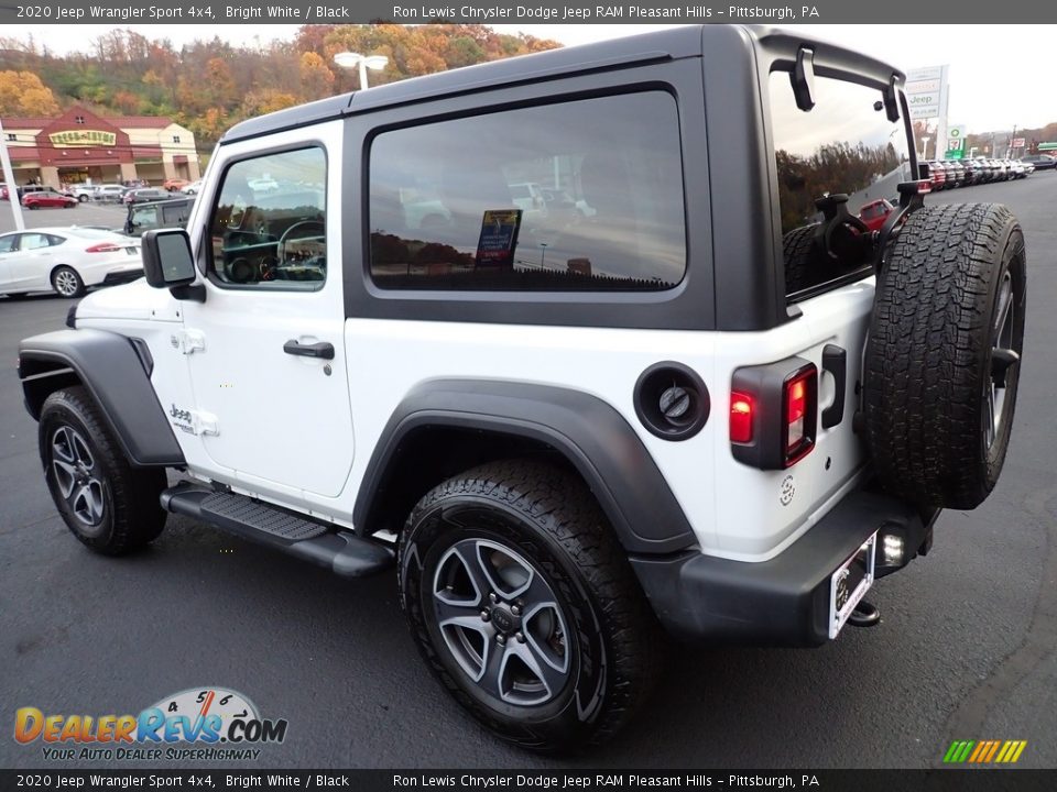 2020 Jeep Wrangler Sport 4x4 Bright White / Black Photo #3