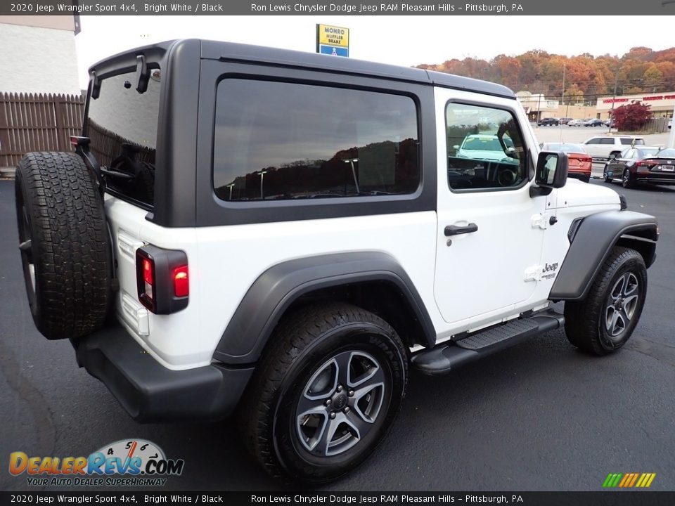 2020 Jeep Wrangler Sport 4x4 Bright White / Black Photo #6