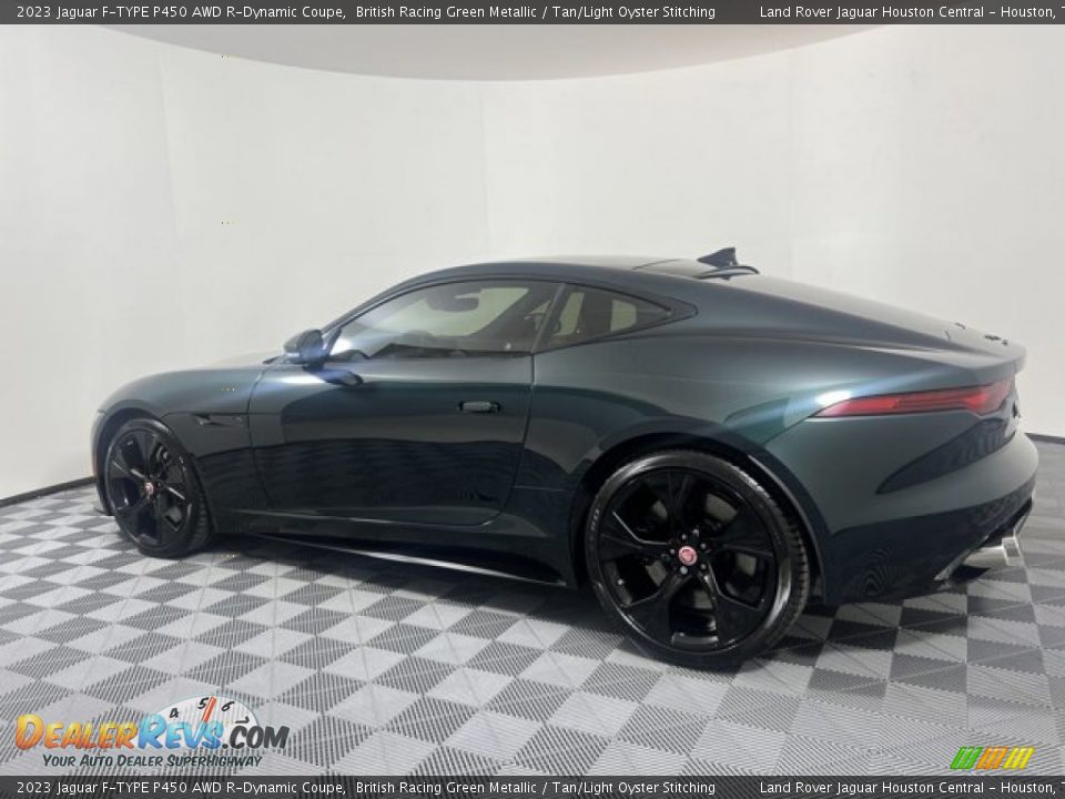 2023 Jaguar F-TYPE P450 AWD R-Dynamic Coupe British Racing Green Metallic / Tan/Light Oyster Stitching Photo #5