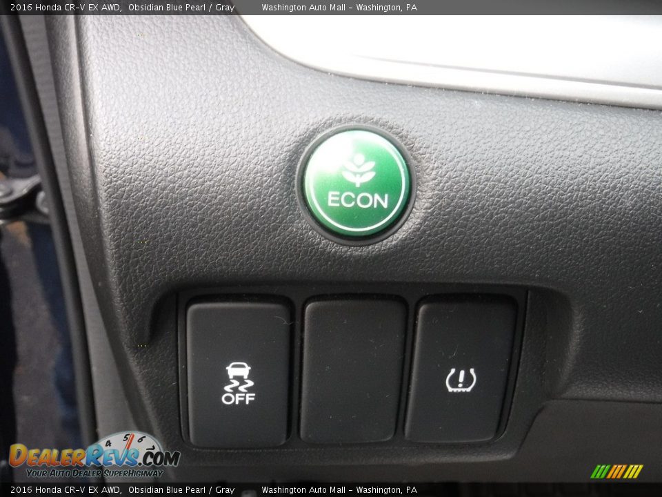 2016 Honda CR-V EX AWD Obsidian Blue Pearl / Gray Photo #14