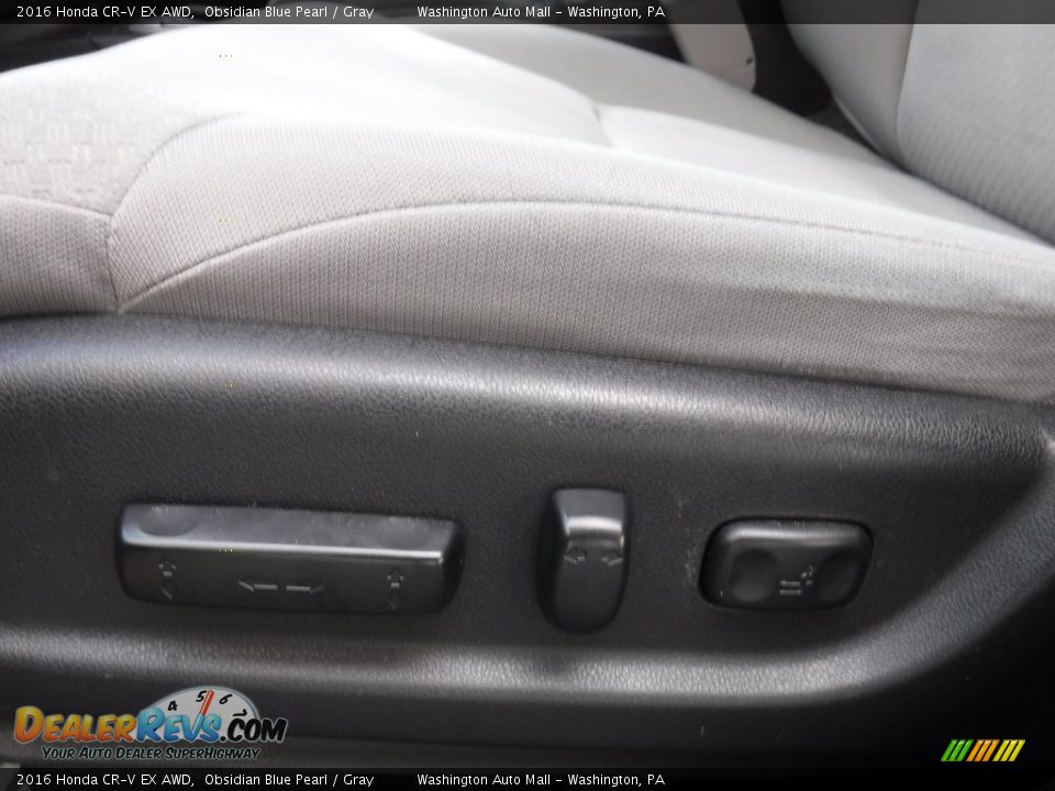 2016 Honda CR-V EX AWD Obsidian Blue Pearl / Gray Photo #16