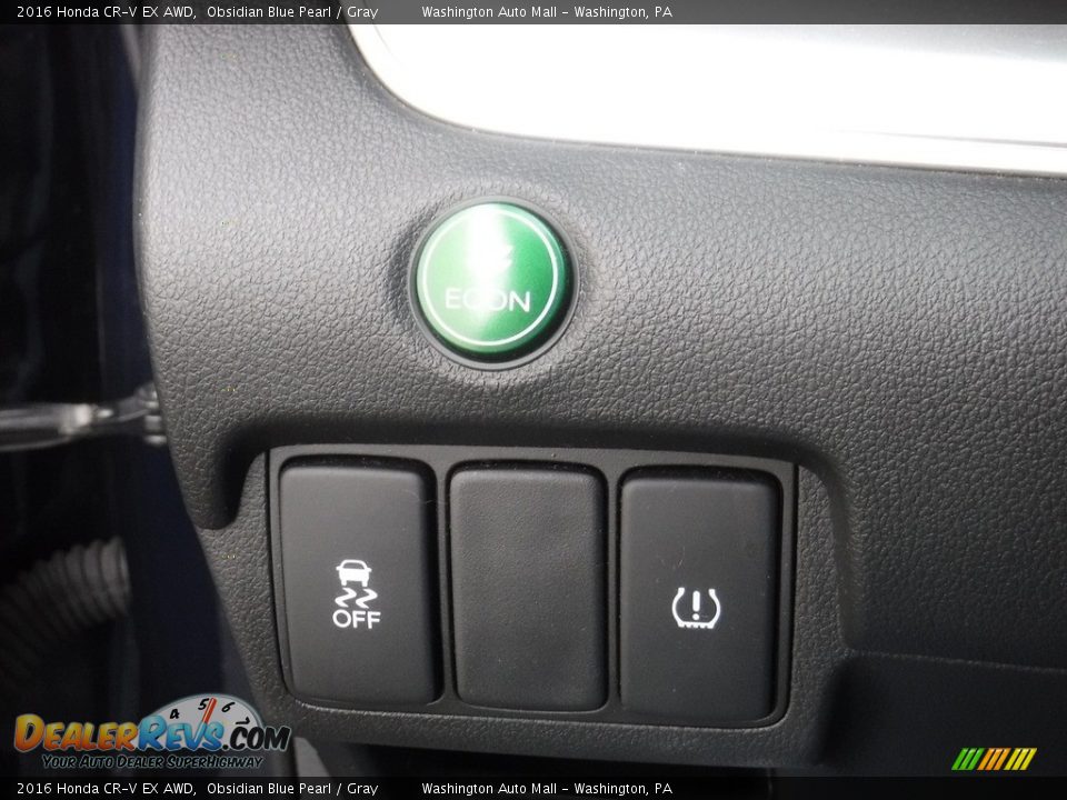 2016 Honda CR-V EX AWD Obsidian Blue Pearl / Gray Photo #17