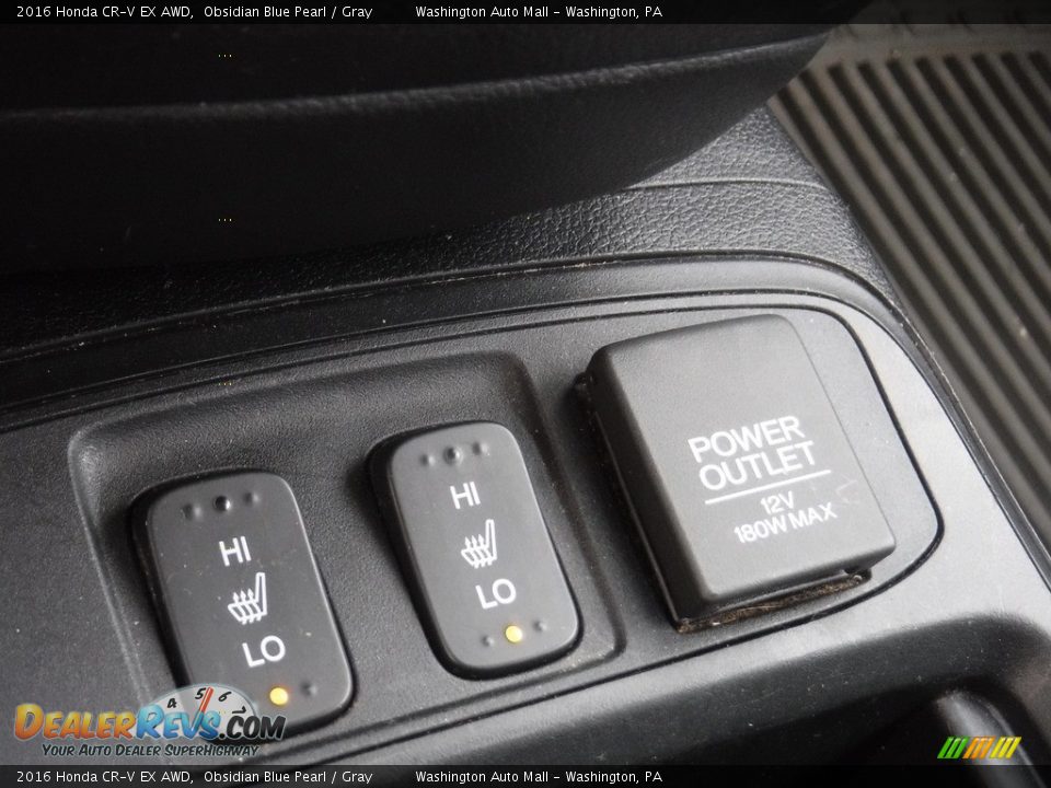 2016 Honda CR-V EX AWD Obsidian Blue Pearl / Gray Photo #18