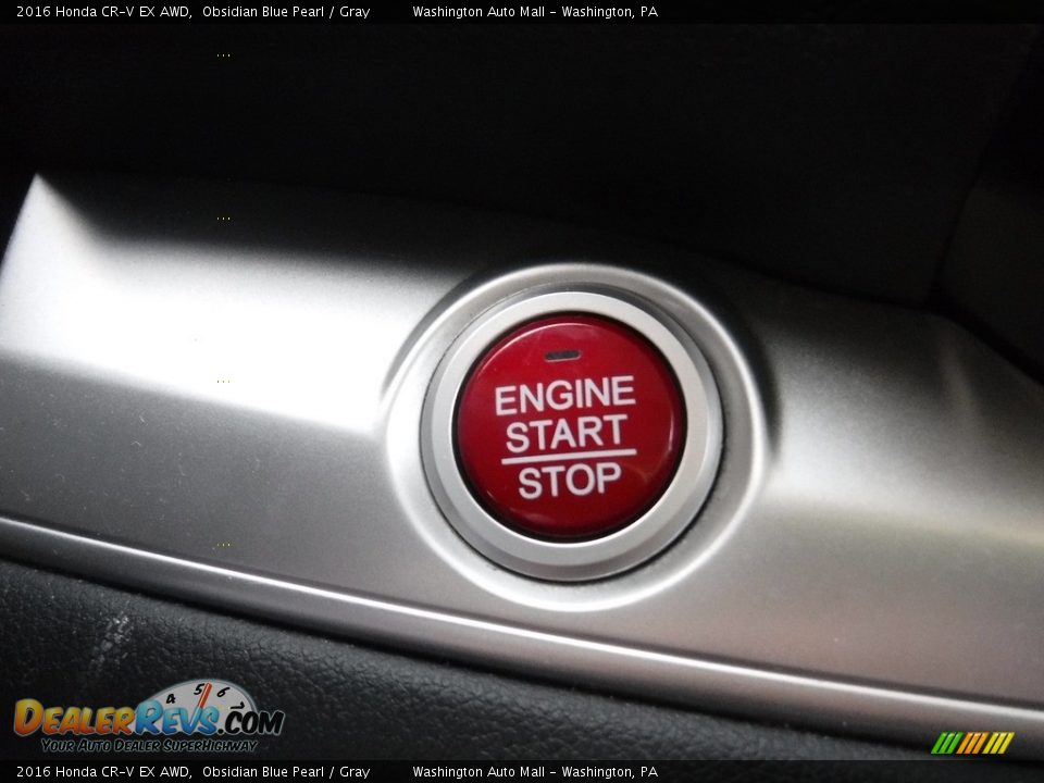 2016 Honda CR-V EX AWD Obsidian Blue Pearl / Gray Photo #20