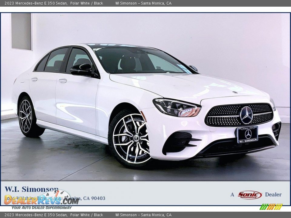 2023 Mercedes-Benz E 350 Sedan Polar White / Black Photo #1