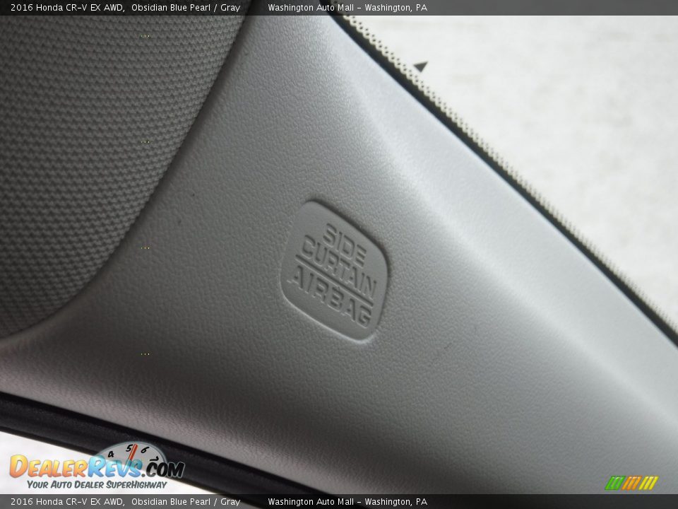 2016 Honda CR-V EX AWD Obsidian Blue Pearl / Gray Photo #23