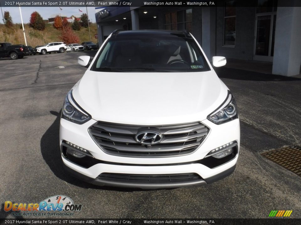 2017 Hyundai Santa Fe Sport 2.0T Ulitimate AWD Pearl White / Gray Photo #5