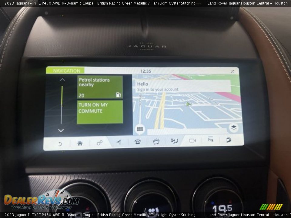 2023 Jaguar F-TYPE P450 AWD R-Dynamic Coupe British Racing Green Metallic / Tan/Light Oyster Stitching Photo #22