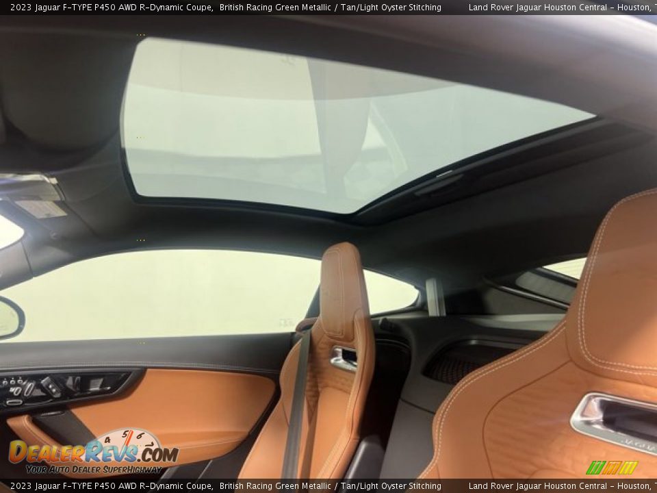 2023 Jaguar F-TYPE P450 AWD R-Dynamic Coupe British Racing Green Metallic / Tan/Light Oyster Stitching Photo #23