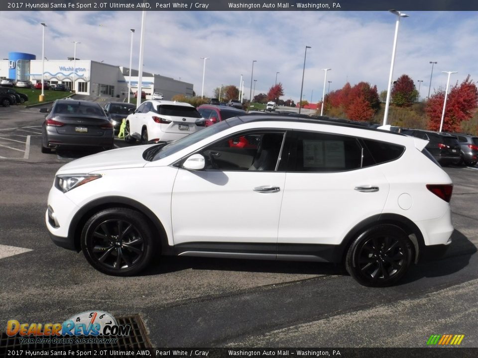 2017 Hyundai Santa Fe Sport 2.0T Ulitimate AWD Pearl White / Gray Photo #7