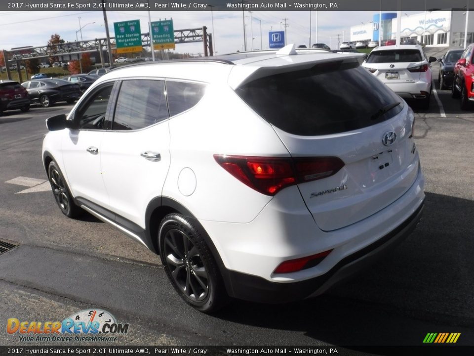 2017 Hyundai Santa Fe Sport 2.0T Ulitimate AWD Pearl White / Gray Photo #8
