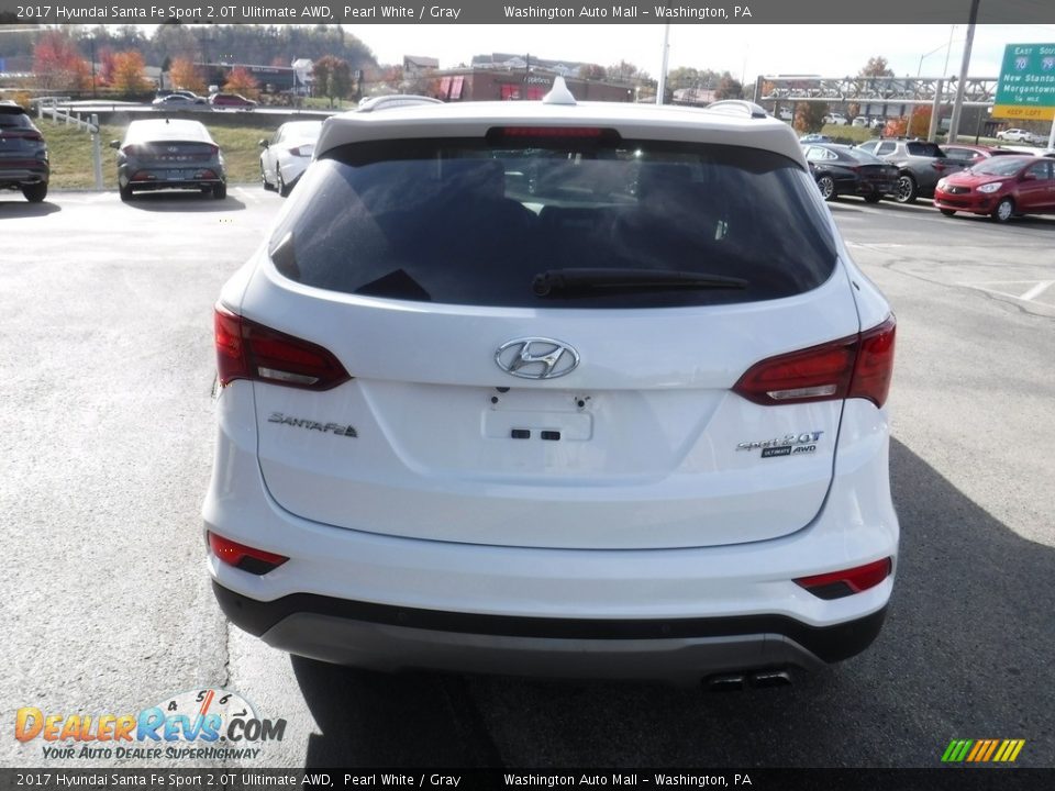 2017 Hyundai Santa Fe Sport 2.0T Ulitimate AWD Pearl White / Gray Photo #9