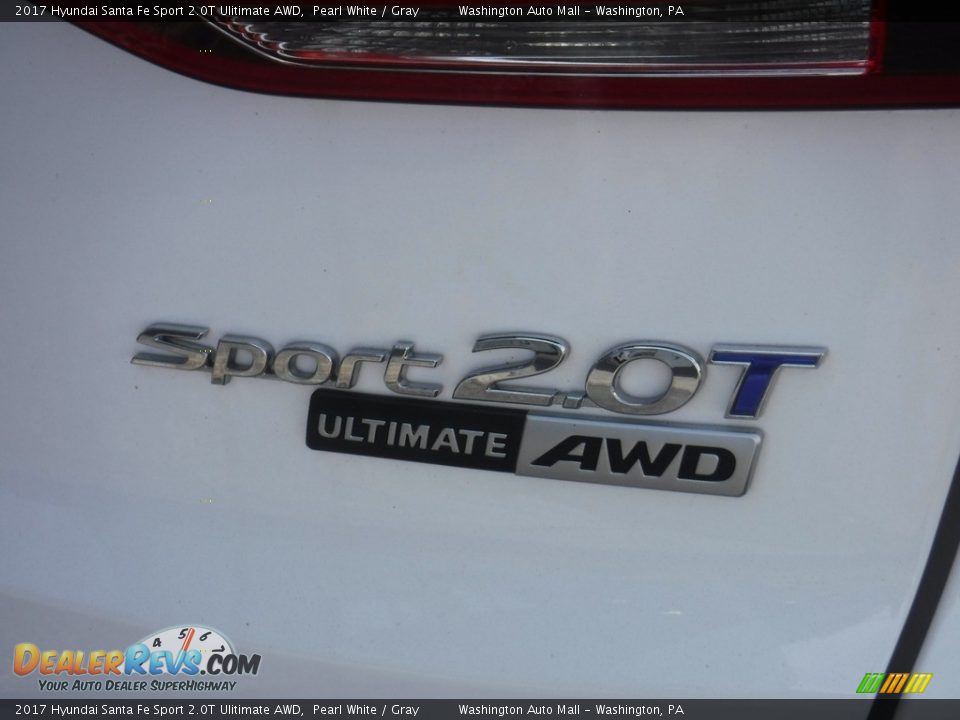 2017 Hyundai Santa Fe Sport 2.0T Ulitimate AWD Pearl White / Gray Photo #10