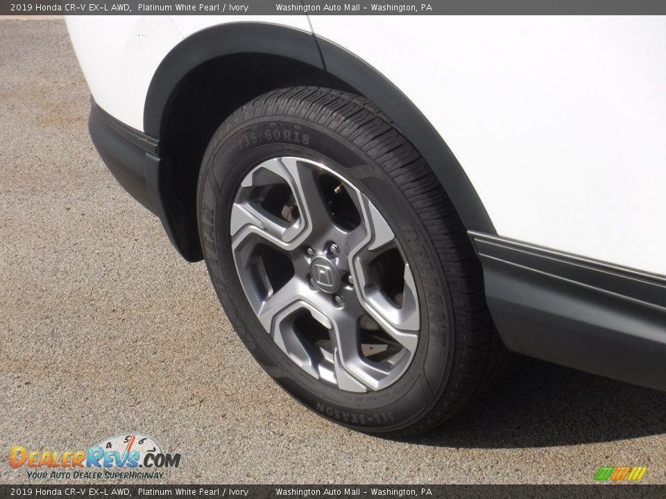 2019 Honda CR-V EX-L AWD Platinum White Pearl / Ivory Photo #3