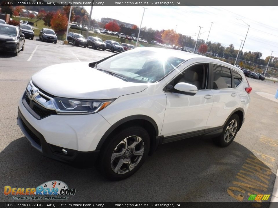 2019 Honda CR-V EX-L AWD Platinum White Pearl / Ivory Photo #6