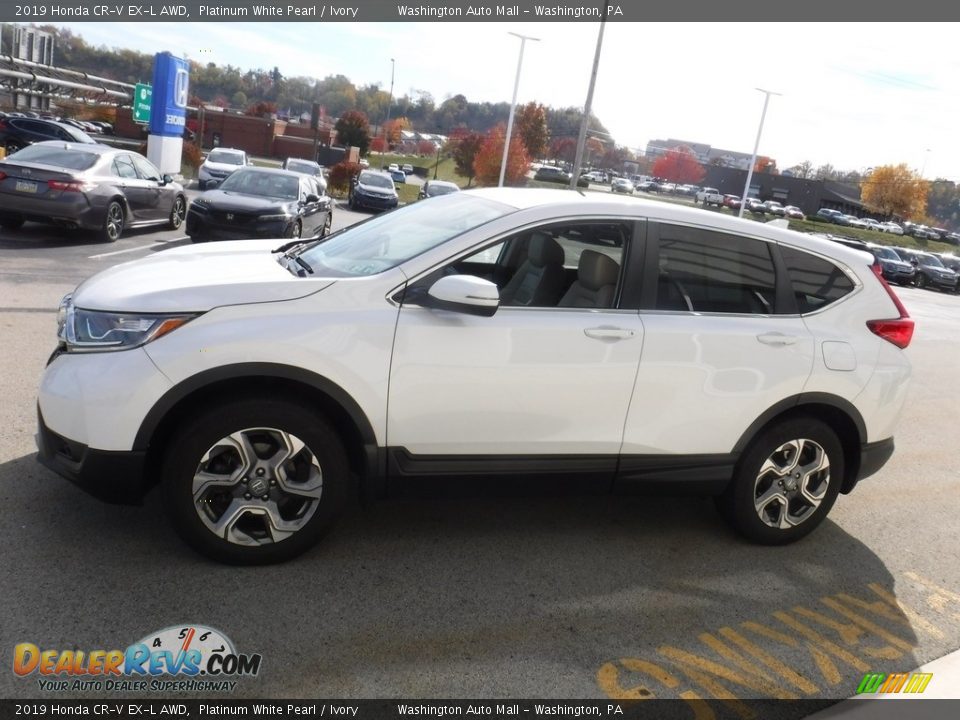 2019 Honda CR-V EX-L AWD Platinum White Pearl / Ivory Photo #7