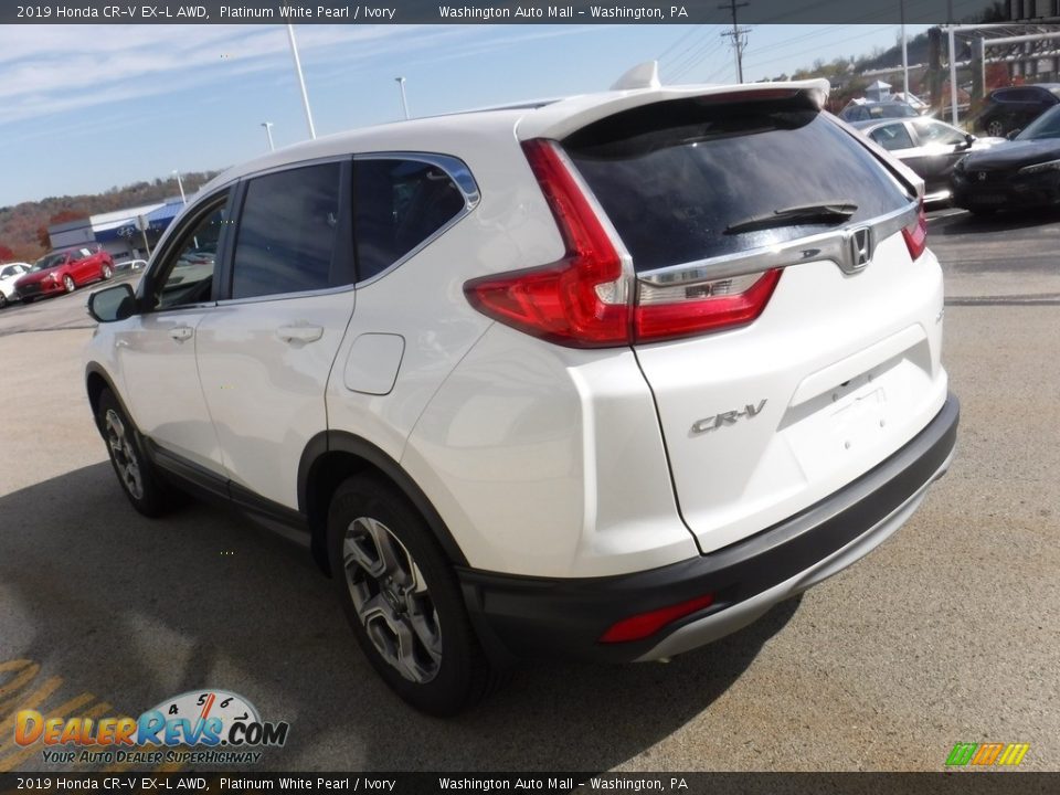 2019 Honda CR-V EX-L AWD Platinum White Pearl / Ivory Photo #8