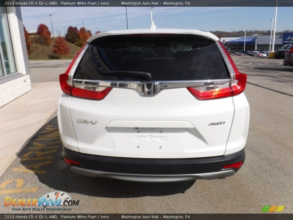 2019 Honda CR-V EX-L AWD Platinum White Pearl / Ivory Photo #9
