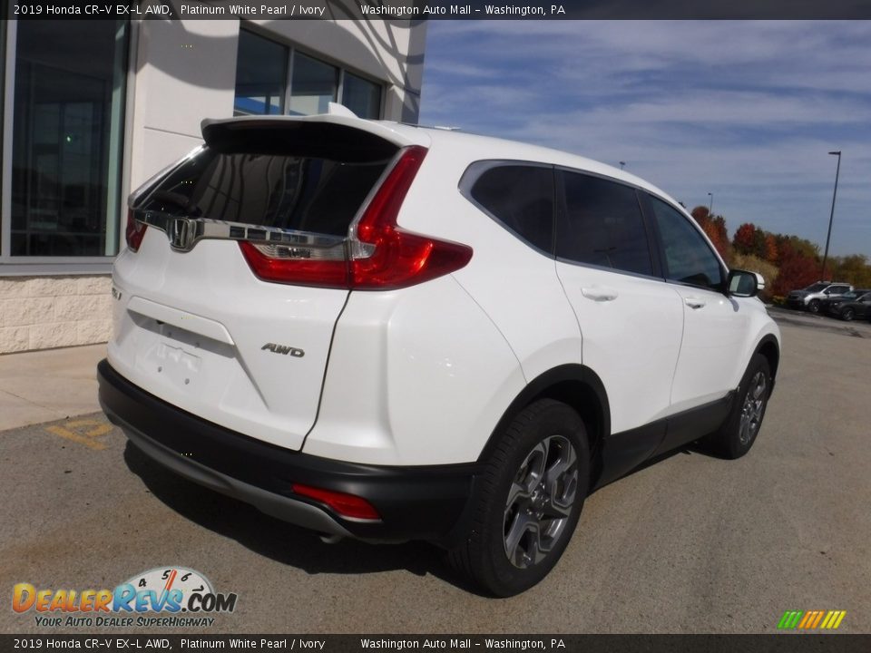 2019 Honda CR-V EX-L AWD Platinum White Pearl / Ivory Photo #10