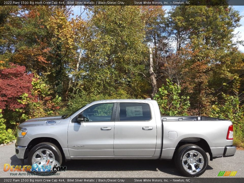 Billet Silver Metallic 2022 Ram 1500 Big Horn Crew Cab 4x4 Photo #1