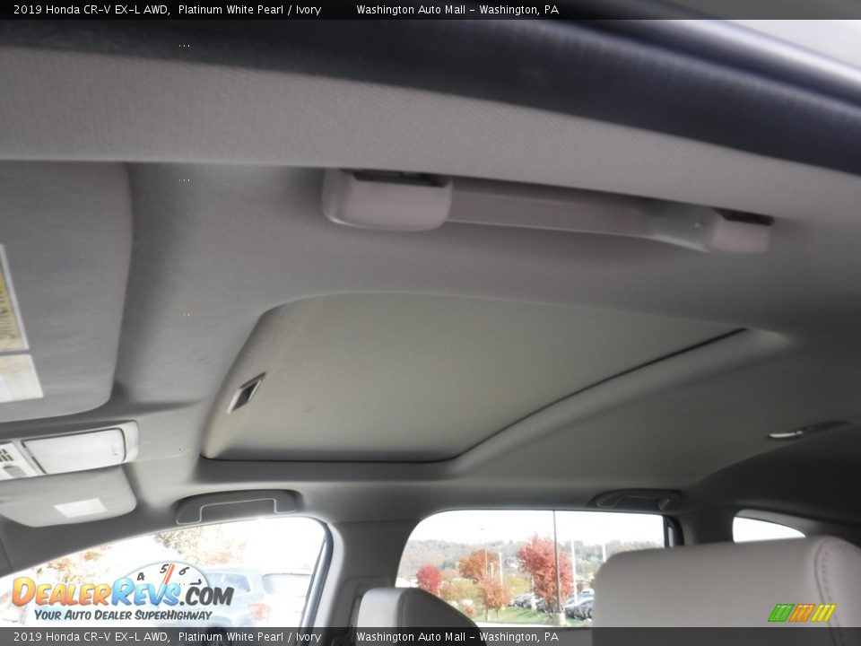 2019 Honda CR-V EX-L AWD Platinum White Pearl / Ivory Photo #12
