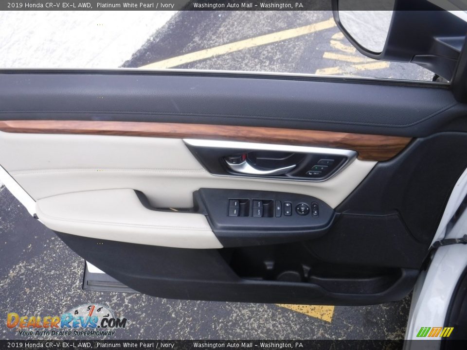 2019 Honda CR-V EX-L AWD Platinum White Pearl / Ivory Photo #13