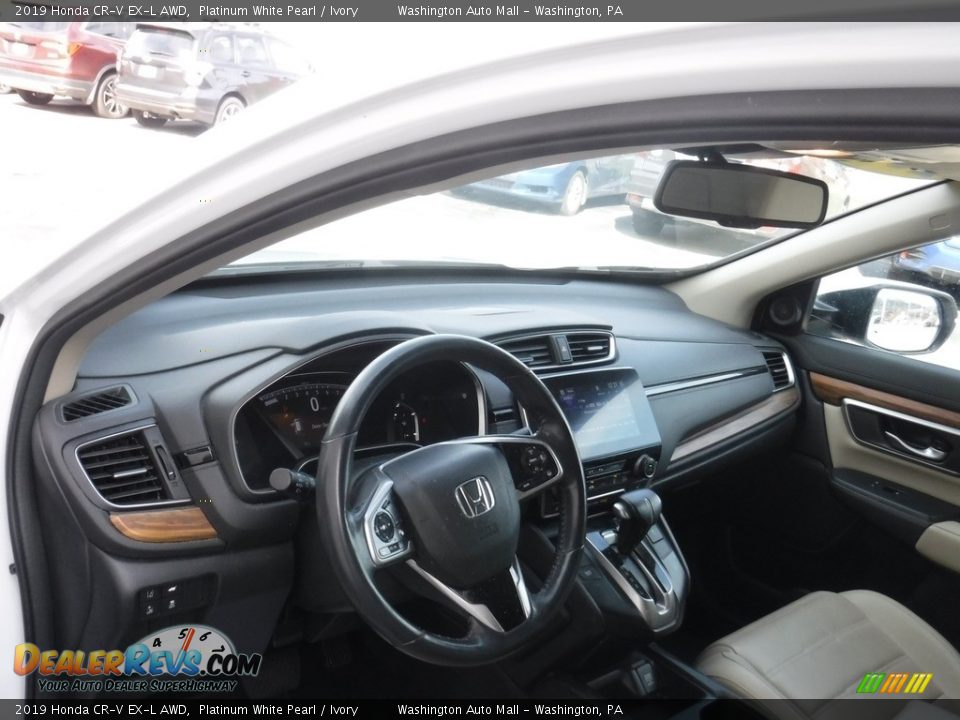 2019 Honda CR-V EX-L AWD Platinum White Pearl / Ivory Photo #15