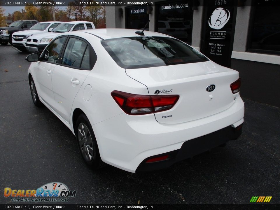 2020 Kia Rio S Clear White / Black Photo #3