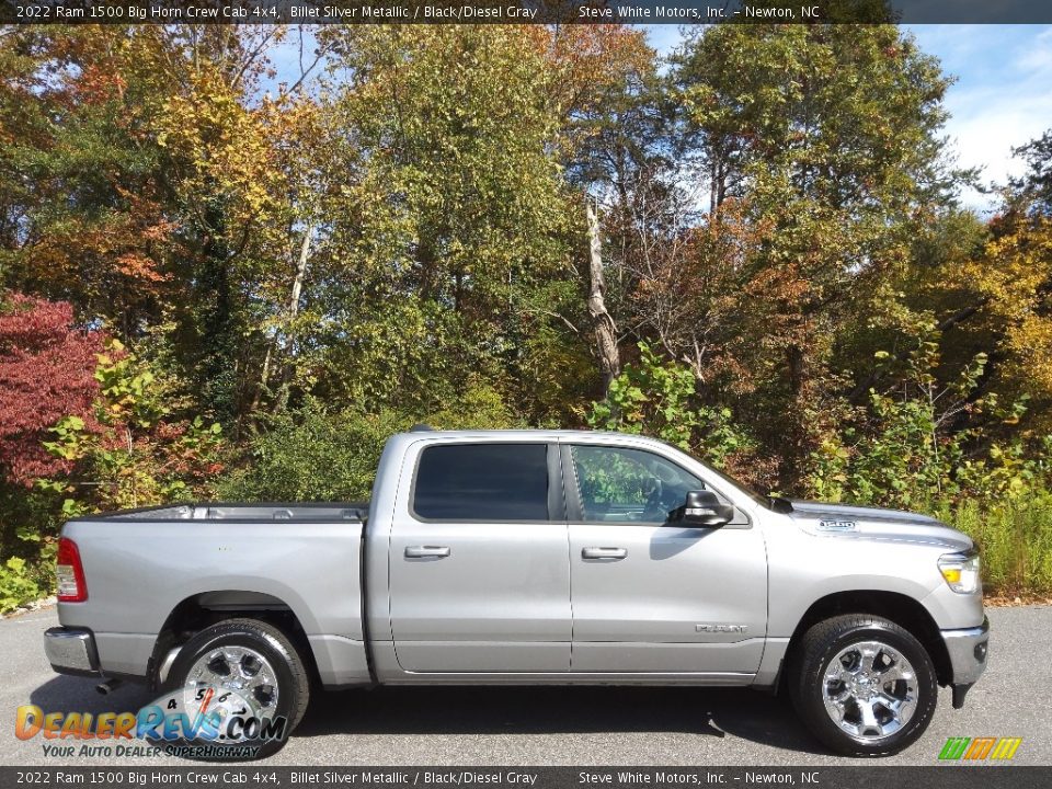 Billet Silver Metallic 2022 Ram 1500 Big Horn Crew Cab 4x4 Photo #5