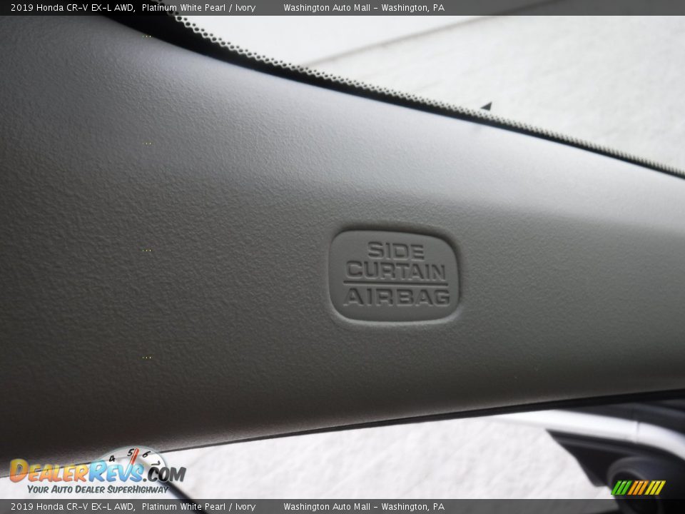2019 Honda CR-V EX-L AWD Platinum White Pearl / Ivory Photo #19