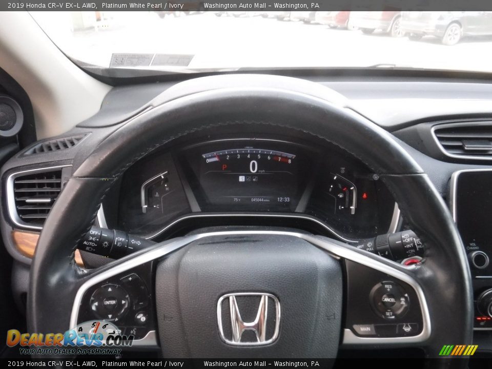 2019 Honda CR-V EX-L AWD Platinum White Pearl / Ivory Photo #25