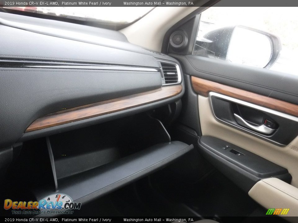 2019 Honda CR-V EX-L AWD Platinum White Pearl / Ivory Photo #28