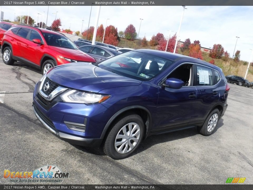 2017 Nissan Rogue S AWD Caspian Blue / Charcoal Photo #5