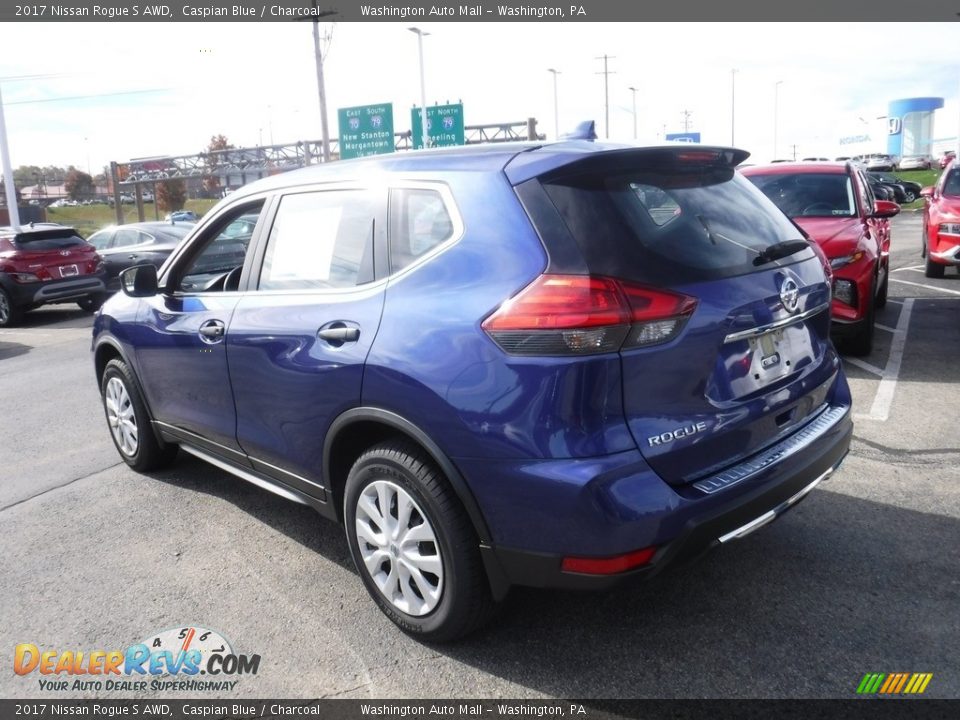 2017 Nissan Rogue S AWD Caspian Blue / Charcoal Photo #7