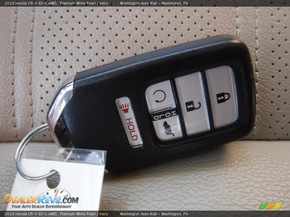 2019 Honda CR-V EX-L AWD Platinum White Pearl / Ivory Photo #33