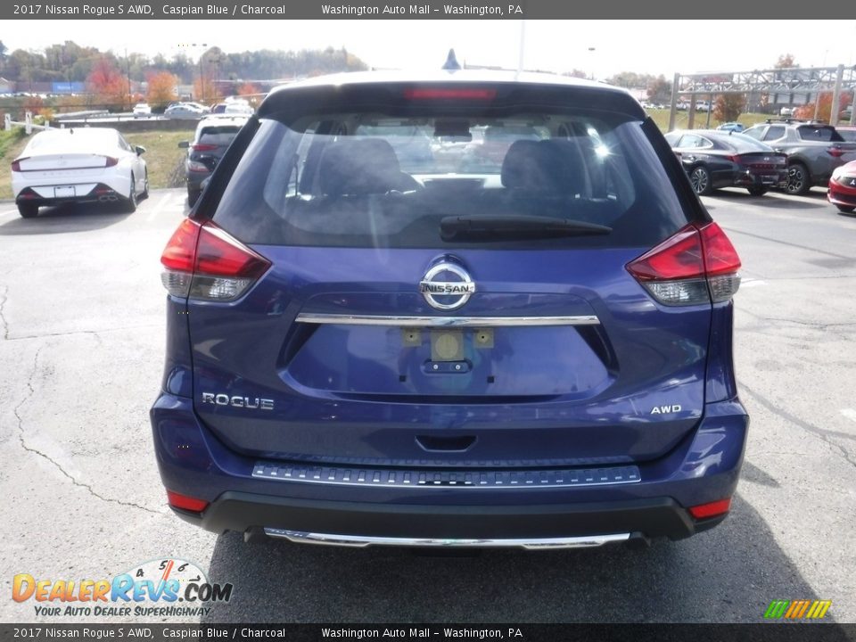 2017 Nissan Rogue S AWD Caspian Blue / Charcoal Photo #8