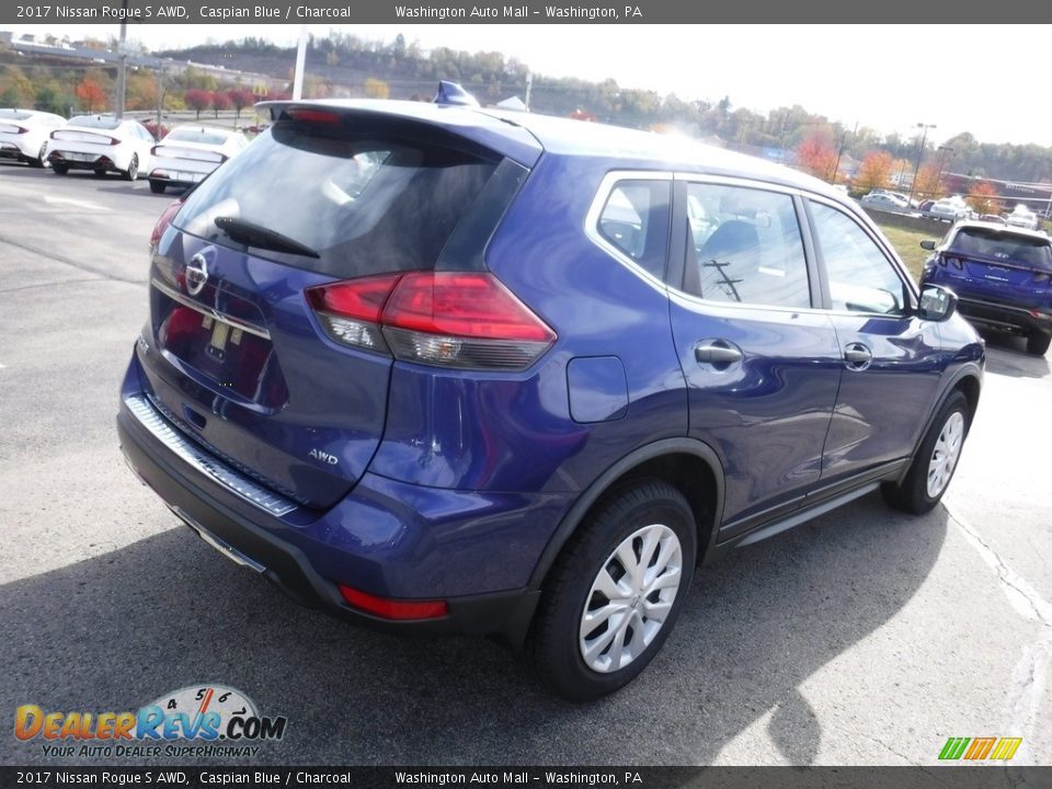 2017 Nissan Rogue S AWD Caspian Blue / Charcoal Photo #9