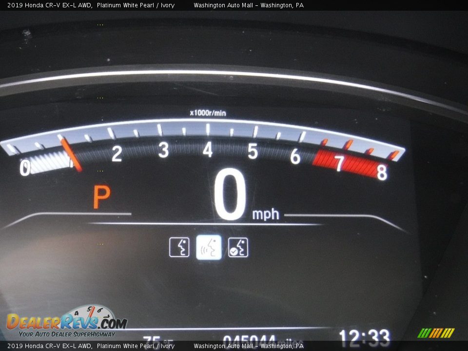 2019 Honda CR-V EX-L AWD Platinum White Pearl / Ivory Photo #35